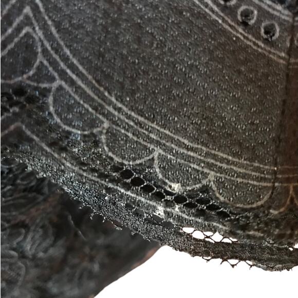 HD in Paris Mesh Popover Blouse with Lacey Pattern Overlay size 12 - Picture 10 of 12